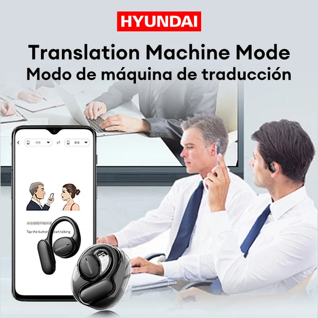 Choice HYUNDAI Openair5 AI Bluetooth Translation Earphones Hanging Ear