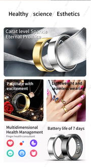 For Xiaomi Smart Ring 2025 Men Women Health Heart Rate Blood Oxygen Monitor