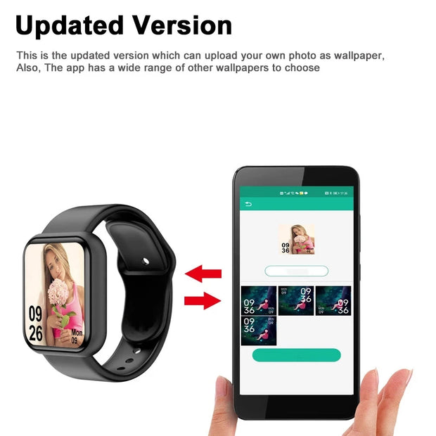 Smart Watch Sport Men Fitness Monitoring Woman Smartwatch Bluetooth Connection