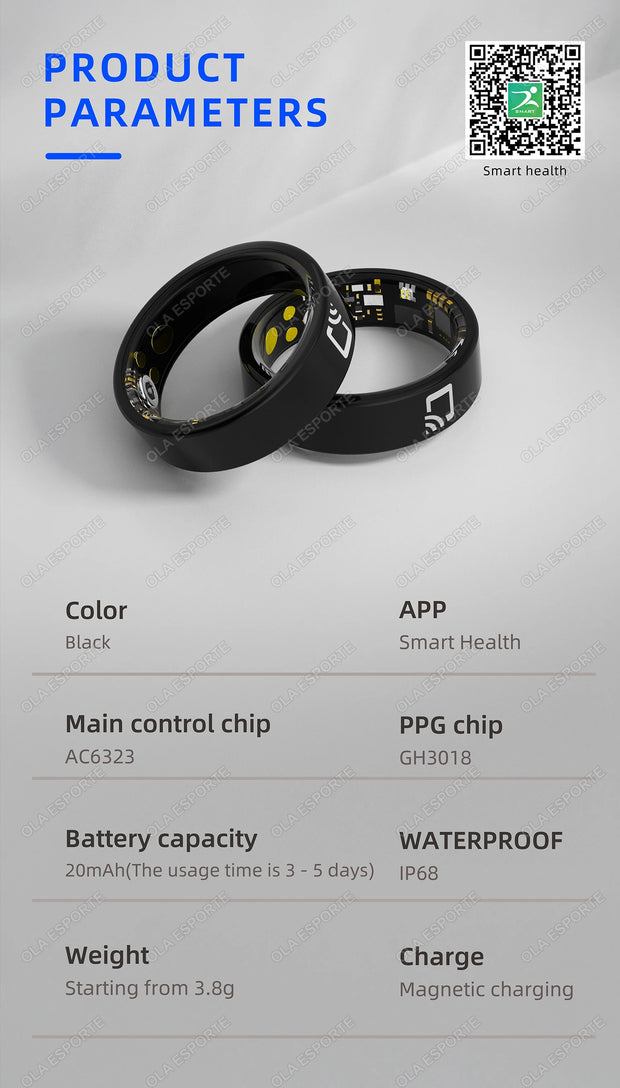 2024 NEW For Xiaomi NFC Smart Ring Men Women Blood Pressure Heart Rate