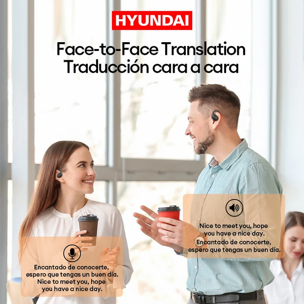 Choice HYUNDAI Openair5 AI Bluetooth Translation Earphones Hanging Ear