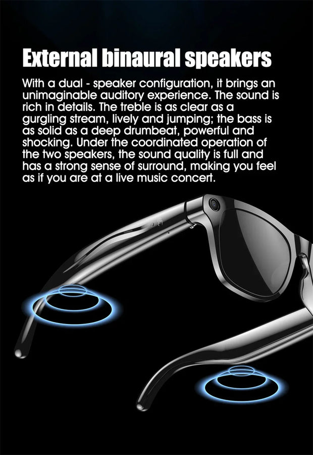 Xiaomi 4K HD AI Smart Glasses Chat GPT 100MP Camera Bluetooth Call