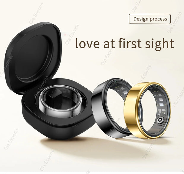 2025 Smart Ring Men Women 5ATM & IP68 Waterproof Health Monitoring Heart Rate