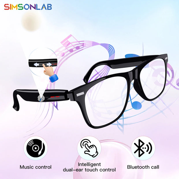 New Smart Glasses Wireless Calling Earphones Remote Control Photo AI Assistant