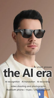 Sports Sunglasses Men Women AI Translate Smart Glasses HD Camera Take Photo