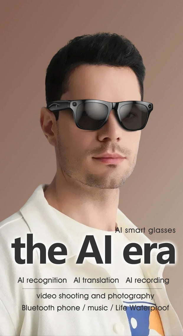 Sports Sunglasses Men Women AI Translate Smart Glasses HD Camera Take Photo