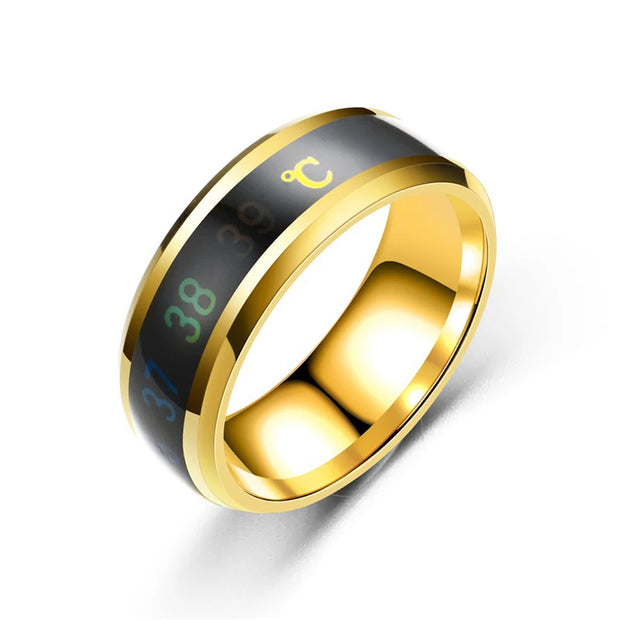 Smart Stainless Steel Multifunctional Ring for Couple Mood Feeling Intelligent