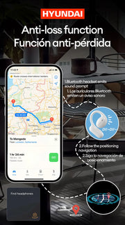 Choice HYUNDAI Openair5 AI Bluetooth Translation Earphones Hanging Ear