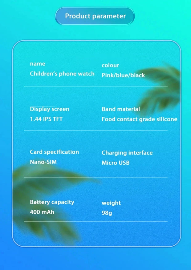 Xiaomi Kids 5G Smart Watch SOS GPS Location Video Call Sim Card Child Camera