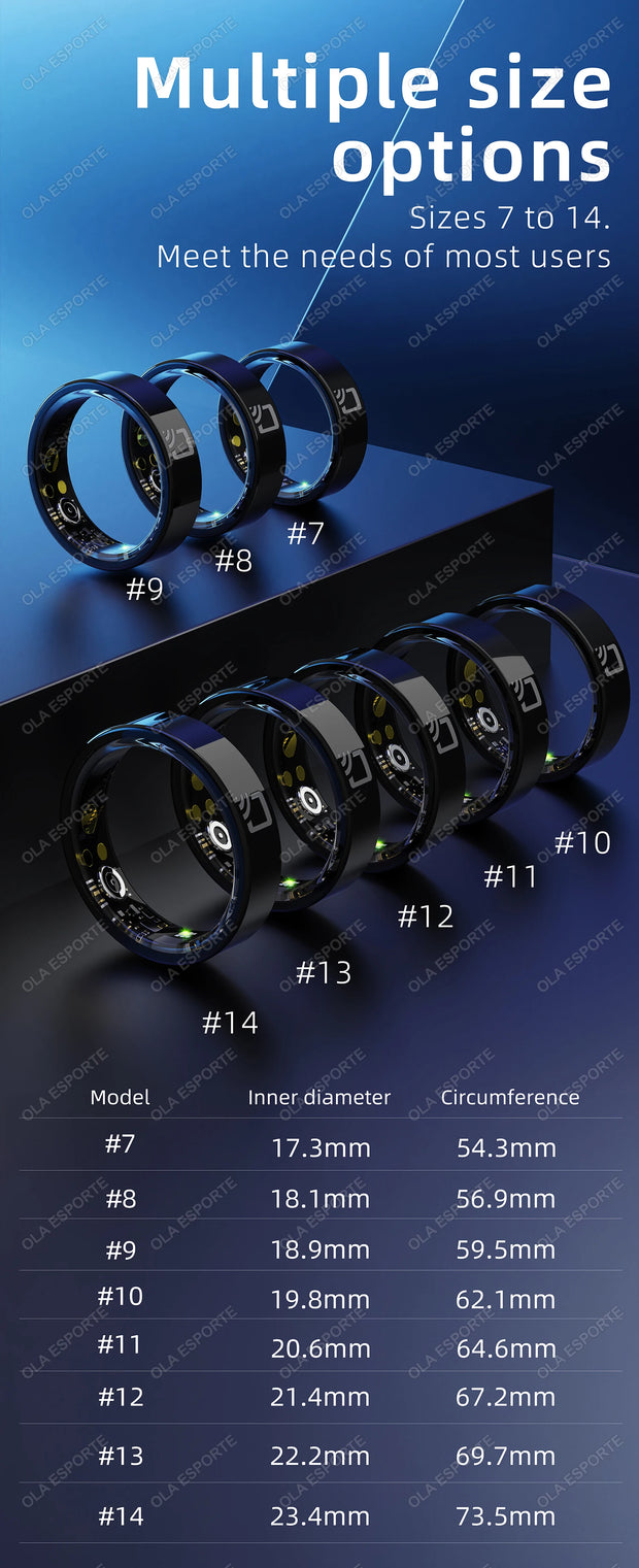 2024 NEW For Xiaomi NFC Smart Ring Men Women Blood Pressure Heart Rate