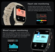 LIGE New Smart Watch Men Blood Oxygen Health Monitor Watch 2.01"