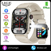 LIGE New Smart Watch Men Blood Oxygen Health Monitor Watch 2.01"