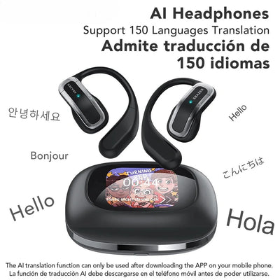 Bluetooth AI Transla Earbuds Smart Wireless Translation HiFi Headphones Sports Noise Reduction