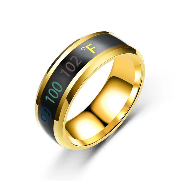 Smart Stainless Steel Multifunctional Ring for Couple Mood Feeling Intelligent