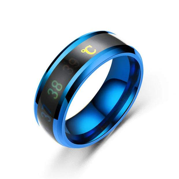 Smart Stainless Steel Multifunctional Ring for Couple Mood Feeling Intelligent