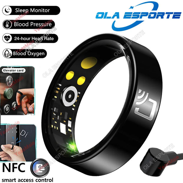 2024 NEW For Xiaomi NFC Smart Ring Men Women Blood Pressure Heart Rate