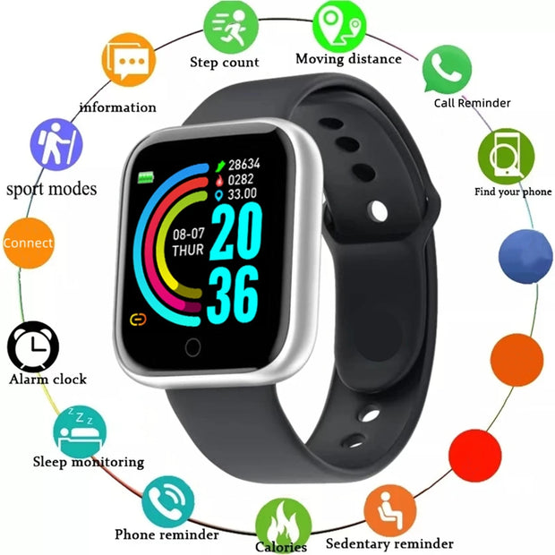 Smart Watch Sport Men Fitness Monitoring Woman Smartwatch Bluetooth Connection