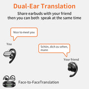 AI Translator On-ear Headphones 144 Languages Real Time Translation Earphones