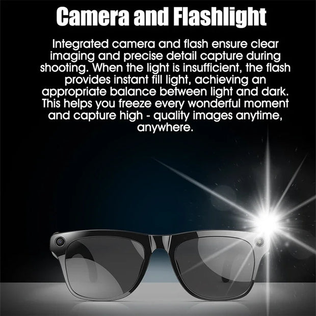 Xiaomi 4K HD AI Smart Glasses Chat GPT 100MP Camera Bluetooth Call
