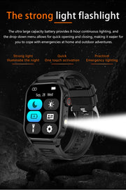 LIGE New Smart Watch Men Blood Oxygen Health Monitor Watch 2.01"