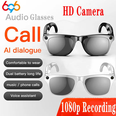 Sports Sunglasses Men Women AI Translate Smart Glasses HD Camera Take Photo